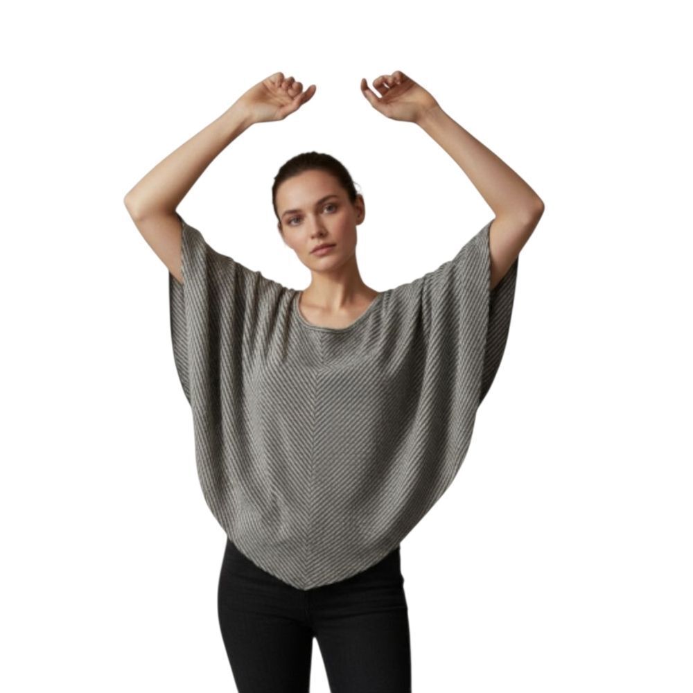 APT. 9 Poncho Layered Top Stretchy See Measurements